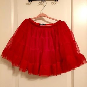 Reserved Red Tutu skirt - size 3T 4T - EU 104